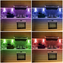 6pcs LED Colorful Home Pat Lamp Night Light Remote Control Wireless RGB