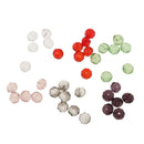 300pcs Mixed Colors 8mm Crystal Glass Rondelle Faceted Loose Spacer Beads