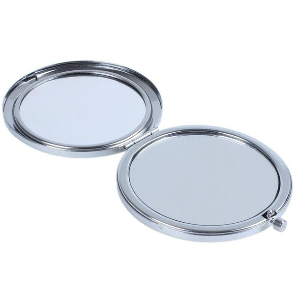 Travel Compact Pocket Crystal Folding Makeup Mirror,Purple G7J4