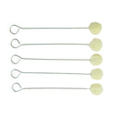 100Pc/lot Wool Leather Dye Dauber Finish Applicator Kit Tool with Hoop 15cm