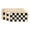 Handmade Folding Wooden Magnetic Chess Board Set with Extra 2 Queens, 39x39cm,