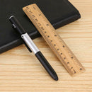 Multifunctional Ballpoint Pen Folding LED Light Phone Holder Pen (Black