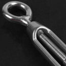304 Stainless Steel Wire Hook Eye Turn Buckle, 3.8-5.1-Inch
