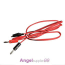 1 Pair Alligator Testing Cord Lead Clip to Banana Plug for Multimeter Test