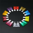 50pcs Mixed Medium Standard Blade Fuse 32V Assortment Kit Car Auto 3A~40A+B