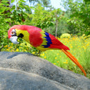 45cm Lifelike Perched Woodland Artificial Bird Yard Home Garden Decor