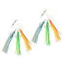 2pcs/pack   Squid Skirt Lures Saltwater Trolling Baits with 3 Hooks