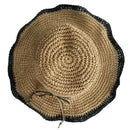 Ladies Sun Hat For Women Bowknot Straw Hat Foldable Summer Hat Wide Brim Be