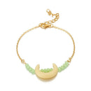 4pcs/set Retro Lily Flower Bracelet Boho Moon Women Charm Bangle Jewelry