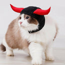 Pet hat dog cat hat costume cute horn for cat halloween dress up with ears FT