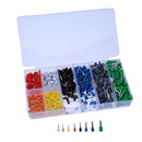 800Pcs Copper Wire Insulated Cord Pin End Ferrules Terminal Bootlace Connector