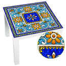 1X(Italian Majolica Tile Lack Table Tops Wall Art Furniture Removable Self-