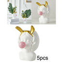 5pcs Cute Girl Blowing Bubbles Vinyl Succulent Planters Small Cactus Pot