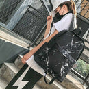 Fashion Unisex Backpack Lady Men Canvas Backpack Teen Girl Bag Casual Marbl
