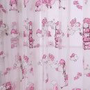Children Bear Pattern Curtain Yarn Printed Organdy Net Curtains