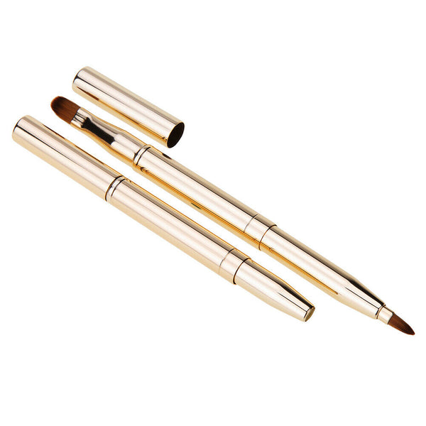 Double-headed Retractable Makeup Blush Lip Brush and Eyeshadow Brush #JT1