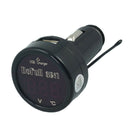 LED Digital Voltmeter 12V 24V SUV Cigarette Lighter USB Car Charger Thermometer
