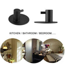 Adhesive hook, self-adhesive black wall-mounted hook key cover towel, super G4K8