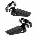 New 1-pair black steel motorcycle bike Accessories Frame Foot-pedal folding