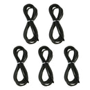 Replacement Jump Rope Cord Skipping Speed Rope Cable with End Caps Black