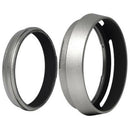 Filter Adapter Ring + Aluminum metal Lens Hood for Fujifilm Fuji FinePix X1 O2W1