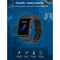 F22 Sport Bluetooth Heart Rate Monitor Smart Watch Wristband black