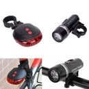 Bicycle Rear Light and 5LED Power Beam Front Light Head Light Torch+Taillight 3C