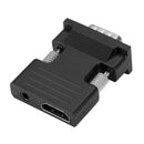 HDMI Female to VGA Male Adapter w/Audio Cable Support 1080P Output (Black)