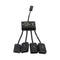 4 in 1 Male to Female Micro USB 2.0 Charging Host OTG Hub Cable Adapter