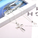 Fashion Crystal Cross Pendant Sweater Chain Necklace Statement Jewelry Gi%!