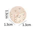 1Pc 13mm Pure Copper Solid Dice Manual Grinding Bar Creative Dice Toys Game   TE