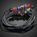 Moon Beads Pendant Unisex Braid Bracelet Girl String Band Bangle