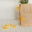 10LED Crack Metal Star Light String Party Wedding Christmas Home Lamp Decor