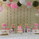 Round Banner Dot Wreath Banner Glitter Round Banner Hanging Ornament Garlan
