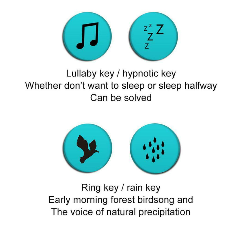 White Noise Machine Baby Sleep Soothers Music Sound Record Sensor Timer A