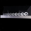 9 Pairs White  EAR STRETCHING KIT Spiral Taper Tunnel Stretchers Expanders Plugs