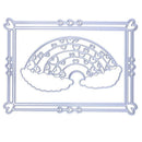 2pcs Rainbow Frame Metal Cutting Die Embossing Stencil for DIY Scrapbooking