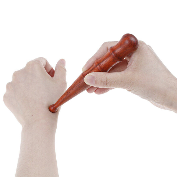 Wood stick wooden tools acupoint massage spa foot hand reflexology body healtJ3C