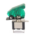 12V 20A Car Auto Cover Green LED SPST Toggle Rocker Switch Racing ON-OFF