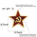 Fashion Pentagram Star Brooch Badge Jacket Lapel Women Men Coat Shirts Pins
