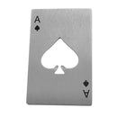 Poker Ace Of Spades Bar Soda Bottle Cap Beer Stainless Steel Bottle Opener
