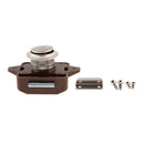 Brown Cupboard Drawer Push Button Door Lock Press Close Latch Catch Campervan