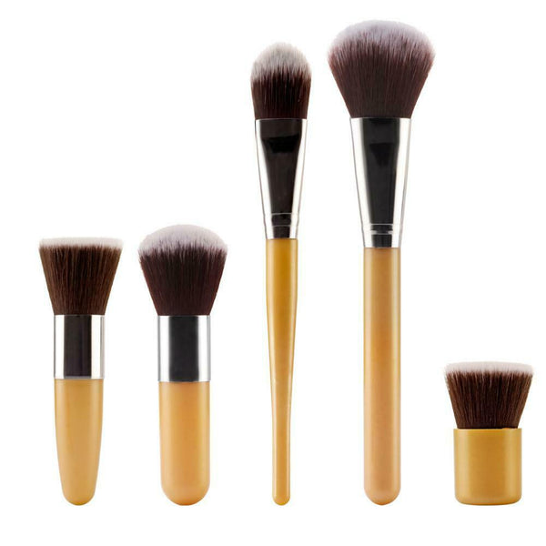 5pcs/Set Pro Makeup Brushes Blush Foundation Powder Face Cosmetic Flat Pens A#S