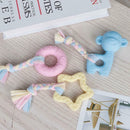 3pcs Natural Rubber Pentagram Circle Monkey Shape Pet Dog Interactive Toys