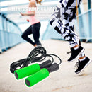 Adjustable Sports Skipping Rope Fitness Ball Bearing Jumping Rope (Green)