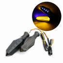 2Pcs Motorcycle Turn Signal Light Led Flow Flashing Motorcycle Universal In