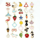 30PCS Mixed Enamel Beads Pendants Charms Craft DIY Jewelry Findings JC~ï¼ˆ
