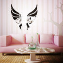 Creative Angel Wings Acrylic Mirror Wall Stickers Bedroom Living Room Decor A