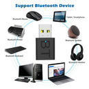 USB Bluetooth 5.0 Dongle Adapter 2 in 1 Wireless AUX Transmitter Receiver For PC