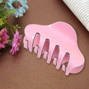 Women Hair Clip Girl Hair Claw Clamps Ladies Hairpins Headwear Gift (Pink) A